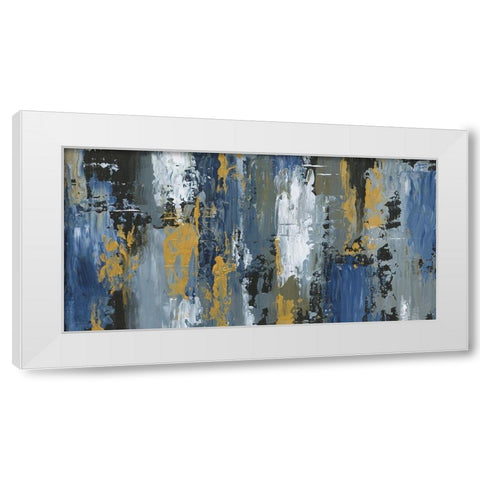 Abstract Play White Modern Wood Framed Art Print by Nan