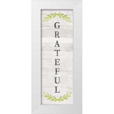 Grateful White Modern Wood Framed Art Print by Carpentieri, Natalie