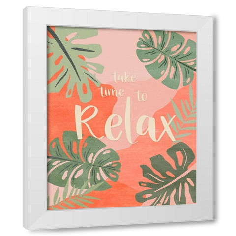 Take Time White Modern Wood Framed Art Print by Carpentieri, Natalie