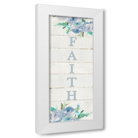 Faith White Modern Wood Framed Art Print by Robinson, Carol