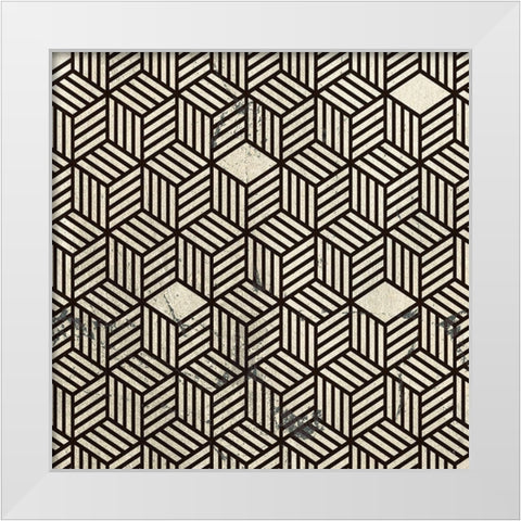Black and White Box White Modern Wood Framed Art Print by Jill, Susan
