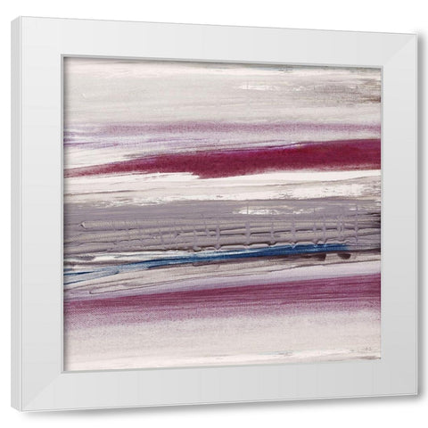 Picking Berries White Modern Wood Framed Art Print by Jill, Susan