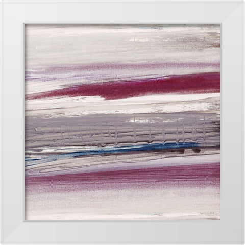 Picking Berries White Modern Wood Framed Art Print by Jill, Susan