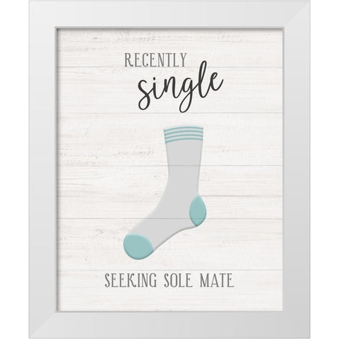 Single White Modern Wood Framed Art Print by Carpentieri, Natalie