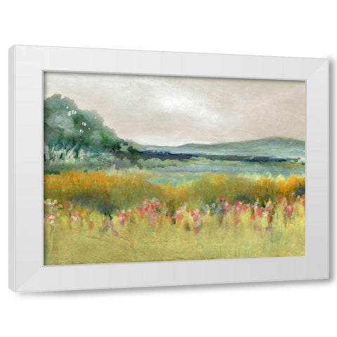 Springtime Calm White Modern Wood Framed Art Print by Robinson, Carol