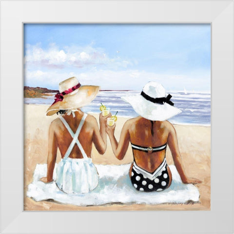 Ladies with Lemonade White Modern Wood Framed Art Print by Orme, E. Anthony