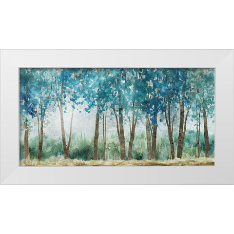 Sunwashed Grove White Modern Wood Framed Art Print by Robinson, Carol