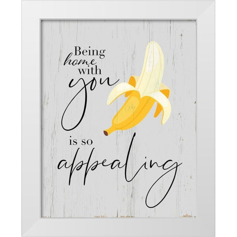 So Appealing White Modern Wood Framed Art Print by Santiago, Daniela