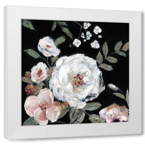 Rose Garden Romance II White Modern Wood Framed Art Print by Swatland, Sally