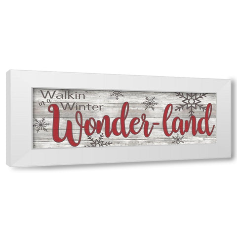 Winter Wonderland White Modern Wood Framed Art Print by Craven, Katrina