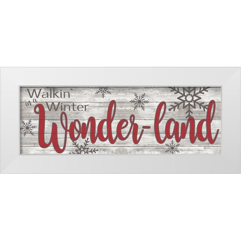 Winter Wonderland White Modern Wood Framed Art Print by Craven, Katrina