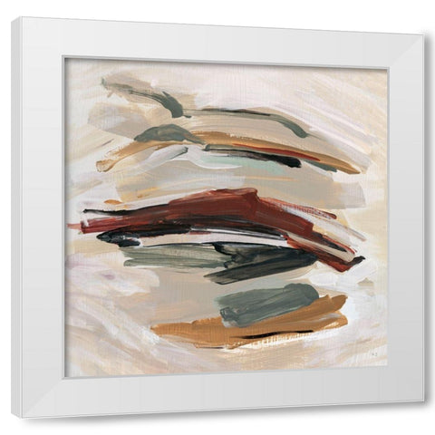 Spring Shadows White Modern Wood Framed Art Print by Jill, Susan