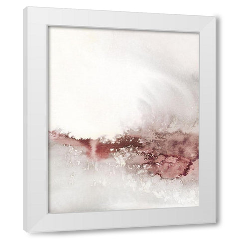 Soft Waves I White Modern Wood Framed Art Print by Robinson, Carol