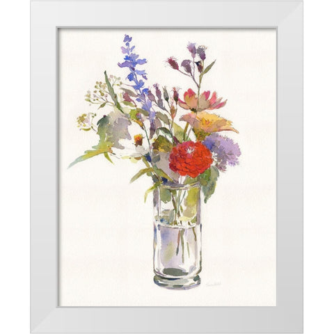 Garden Party II White Modern Wood Framed Art Print by Troise Heidel, Theresa