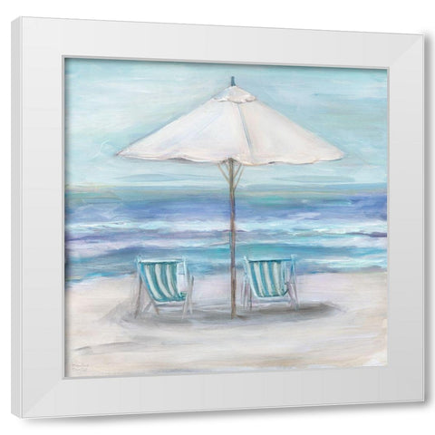 Gulf Shores II White Modern Wood Framed Art Print by Dunlap, Marilyn