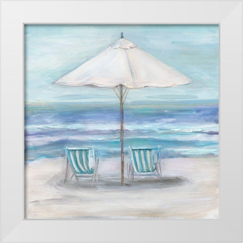 Gulf Shores II White Modern Wood Framed Art Print by Dunlap, Marilyn