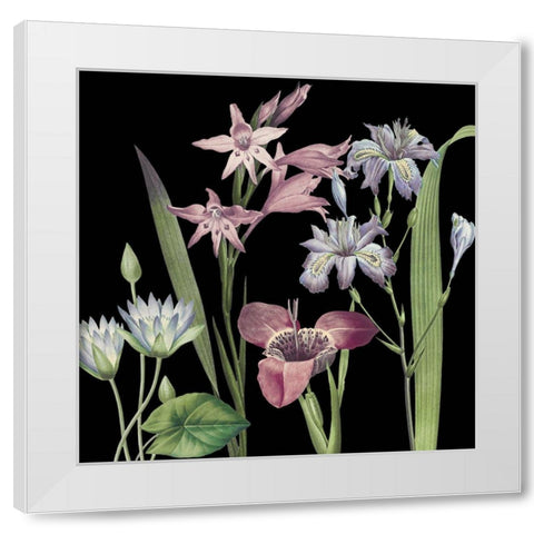 Dusty Plum Botanical II White Modern Wood Framed Art Print by Jill, Susan
