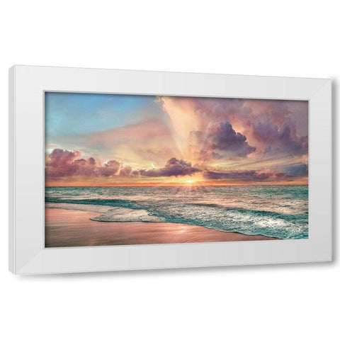 Copper Beach White Modern Wood Framed Art Print by Calascibetta, Mike