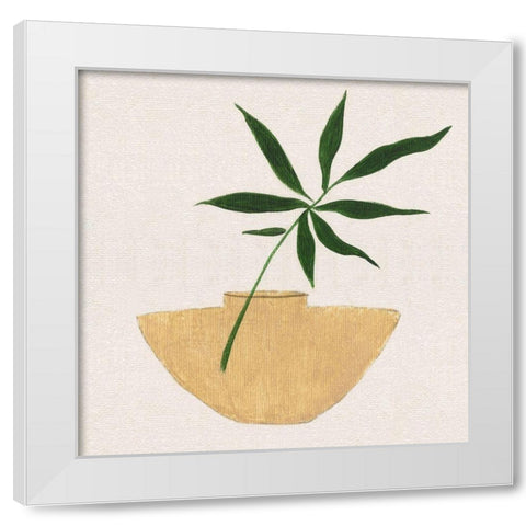 Simple Nature I White Modern Wood Framed Art Print by Tava Studios