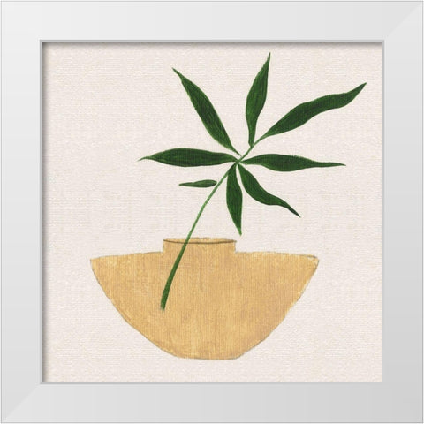 Simple Nature I White Modern Wood Framed Art Print by Tava Studios