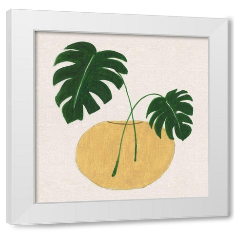 Simple Nature II White Modern Wood Framed Art Print by Tava Studios