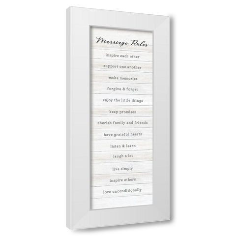 Marriage White Modern Wood Framed Art Print by Carpentieri, Natalie