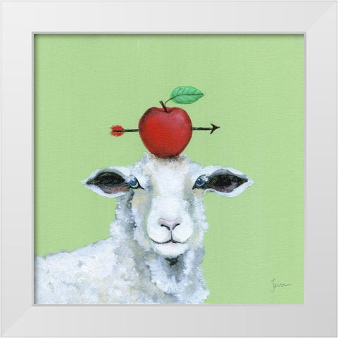 Playful Nature III White Modern Wood Framed Art Print by Tava Studios