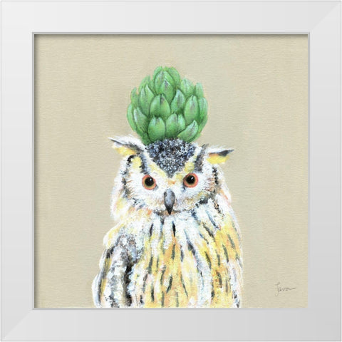 Playful Nature VI White Modern Wood Framed Art Print by Tava Studios