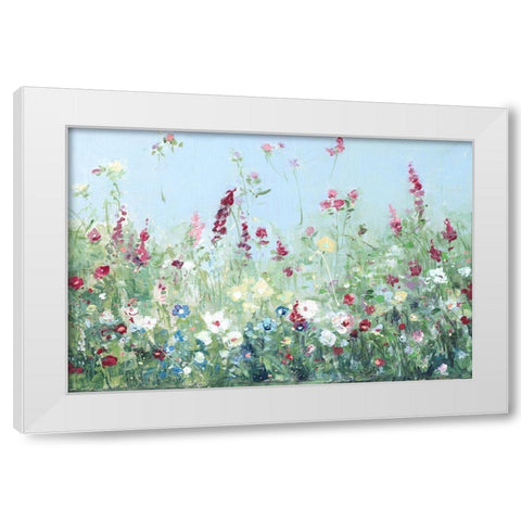 Sweet Summer Meadow White Modern Wood Framed Art Print by Swatland, Sally