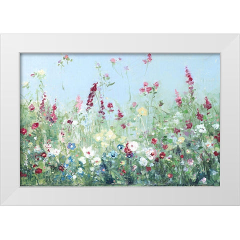 Sweet Summer Meadow White Modern Wood Framed Art Print by Swatland, Sally