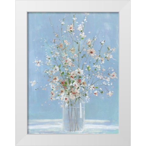 Cherry Blossom Arrangement White Modern Wood Framed Art Print by Swatland, Sally