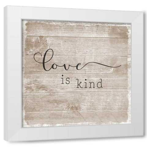 Love Is II White Modern Wood Framed Art Print by Carpentieri, Natalie