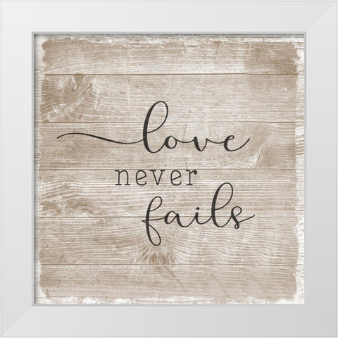 Love Is III White Modern Wood Framed Art Print by Carpentieri, Natalie