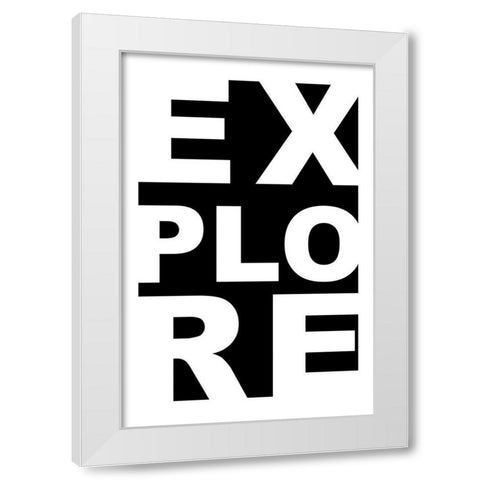 Explore White Modern Wood Framed Art Print by CAD Designs