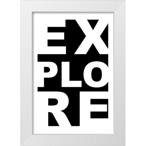 Explore White Modern Wood Framed Art Print by CAD Designs