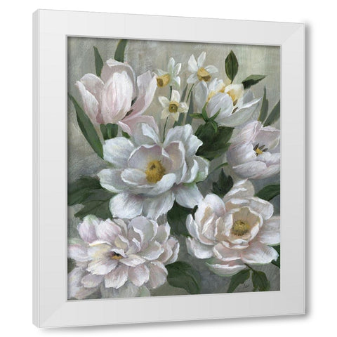 Sweet Surprise White Modern Wood Framed Art Print by Nan