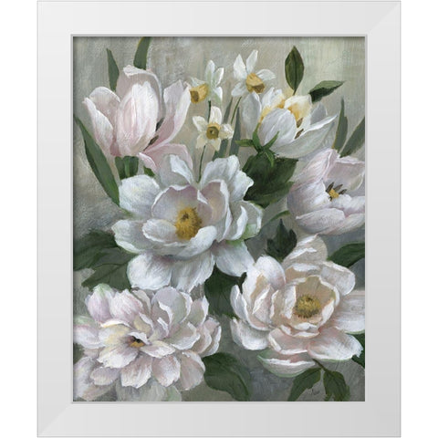 Sweet Surprise White Modern Wood Framed Art Print by Nan