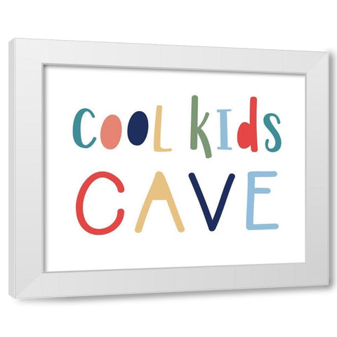 Cool Kids Cave White Modern Wood Framed Art Print by Carpentieri, Natalie