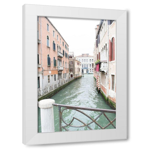 Venice Canal I White Modern Wood Framed Art Print by Nan