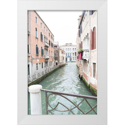 Venice Canal I White Modern Wood Framed Art Print by Nan