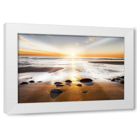 Affirmation of Light White Modern Wood Framed Art Print by Delimont, Danita