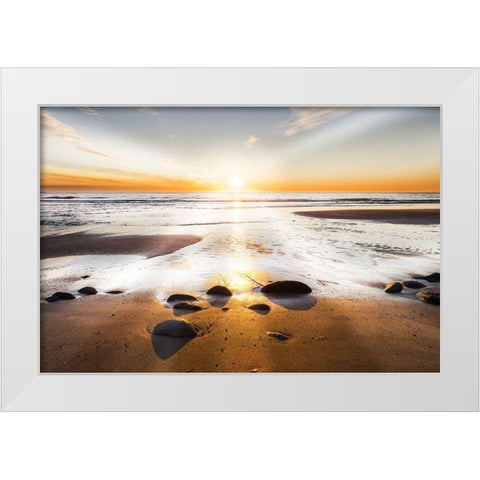 Affirmation of Light White Modern Wood Framed Art Print by Delimont, Danita