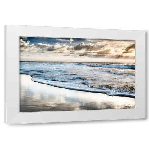 Endless Horizon White Modern Wood Framed Art Print by Delimont, Danita