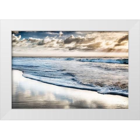 Endless Horizon White Modern Wood Framed Art Print by Delimont, Danita