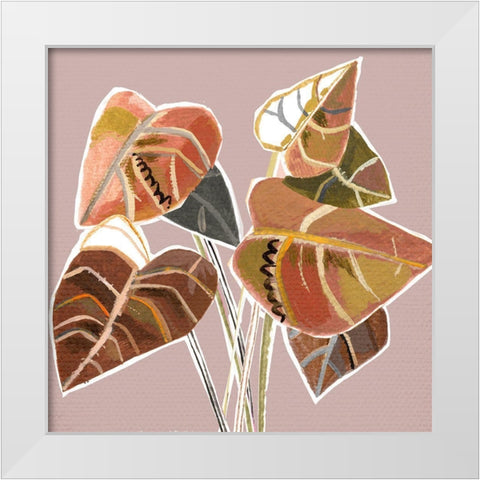 Sedona Abstract White Modern Wood Framed Art Print by Pope, Katherine and Elizabeth