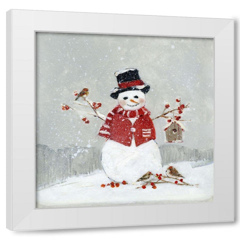 Frosty Friends I White Modern Wood Framed Art Print by Swatland, Sally