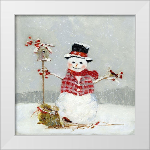 Frosty Friends II White Modern Wood Framed Art Print by Swatland, Sally