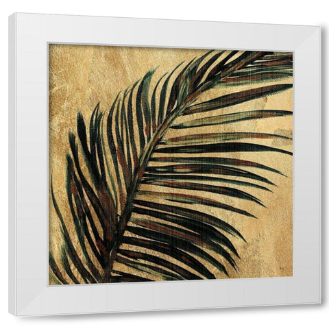 Lush Palm I White Modern Wood Framed Art Print by Jill, Susan
