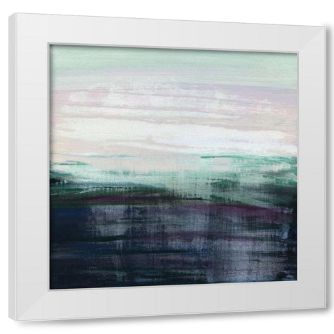 Misty White Modern Wood Framed Art Print by Jill, Susan