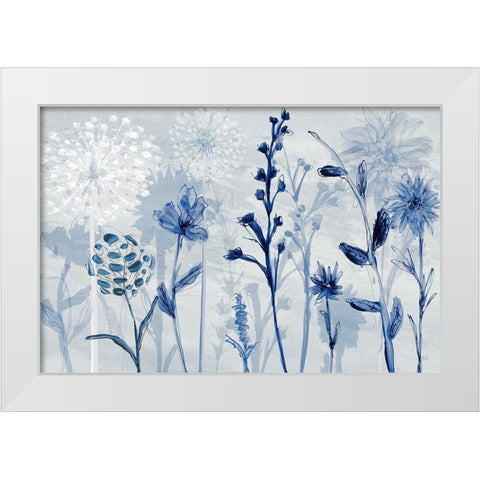 Catskill Wildflowers White Modern Wood Framed Art Print by Jill, Susan